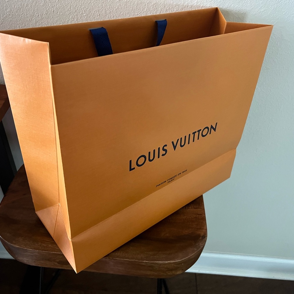 Louis Vuitton Orange Shopping Bag